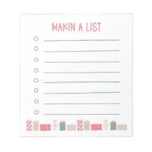 Hacer una lista | Bloc de notas de regalos de Navi