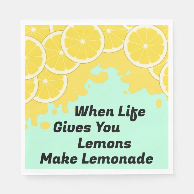 Hacer una servilleta de papel de Lemonade (Anverso)