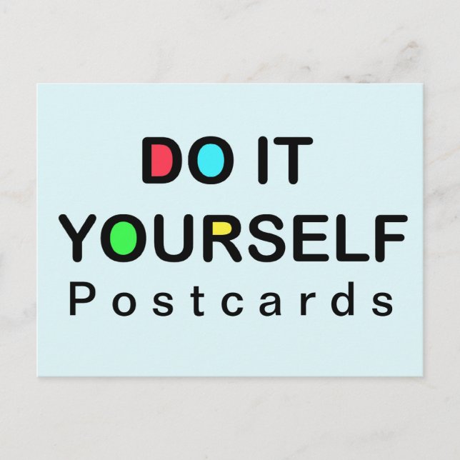 HACERLO A TI MISMO ~ Postcard / Invitaciones / RSV (Anverso)