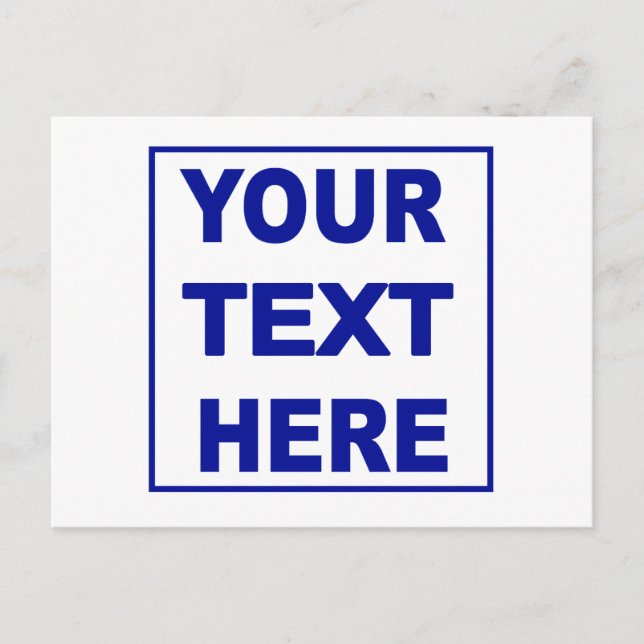 Hacerlo Postal Personalizado (Anverso)