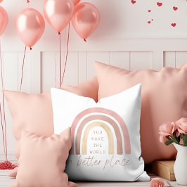 Haces Del Mundo Un Cojín decorativo Mejor