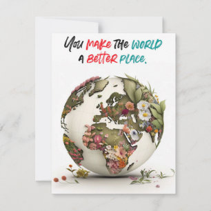 Haces Del Mundo Una Tarjeta Mejor