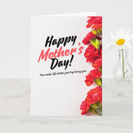 Haces la vida mejor tarjeta del día de la madre 3 