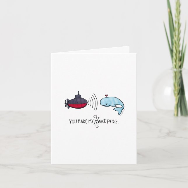 Haces mi tarjeta de notas de ping de corazón (Anverso)