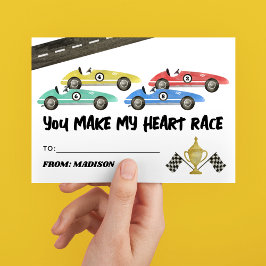 Haces mi tarjeta de San Valentín para niños de raz