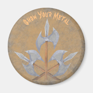 Hachas cruzadas de la batalla del imán tres