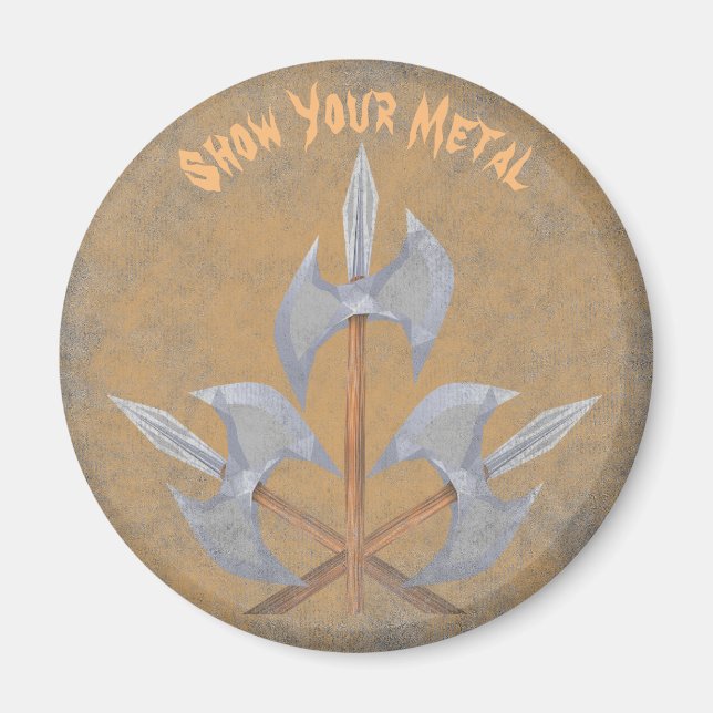 Hachas cruzadas de la batalla del imán tres (Frente)