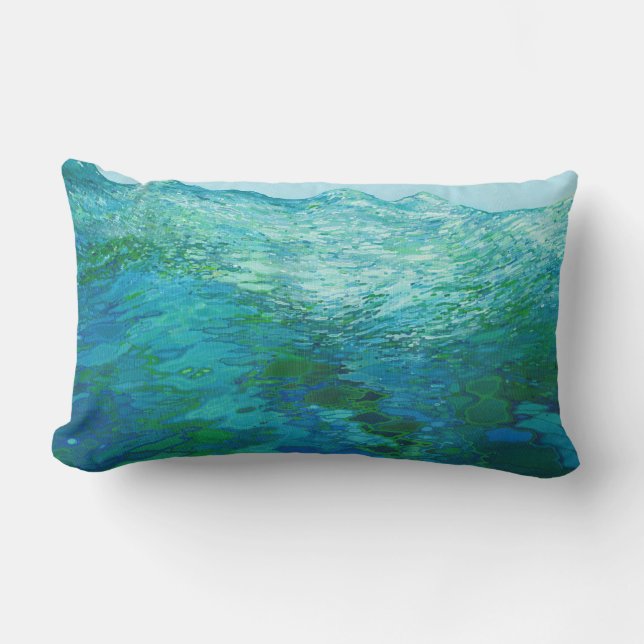 Hacia fuera a la almohada lumbar de la playa (Anverso)