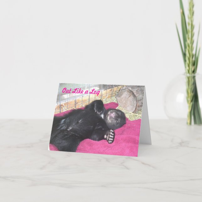 Hacia fuera como un registro - tarjeta de nota (Anverso)