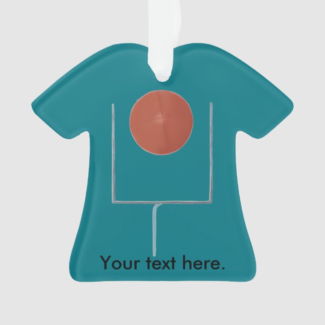 Haciendo el gol Ornamentos de Camisas de Fútbol (Anverso)