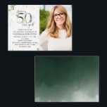 Haciendo que 50 parezca una buena invitación a la<br><div class="desc">¡Cumplir 50 años nunca se veía tan bien! Hacer que 50 parezca buena foto botánica Invitación de cumpleaños está aquí para ayudar a hacer que su cumpleaños 50 sea especial. Con este diseño moderno y vibrante con acuarelas botánicas, Relieve metalizado metálico de oro y tipografía con letras a mano, sus...</div>