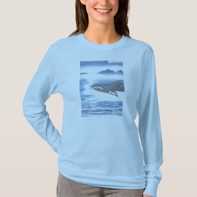 Haciendo señoras de un chapoteo la camisa del azul (Anverso)