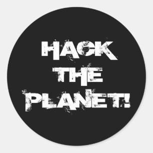 Hack the Planet pegatina