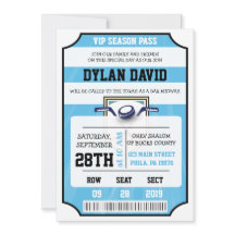 HACKEO VIP TICKET Bar Bat Mitzvah Invitación