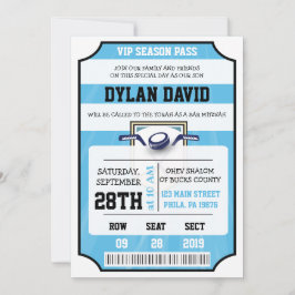 HACKEO VIP TICKET Bar Bat Mitzvah Invitación