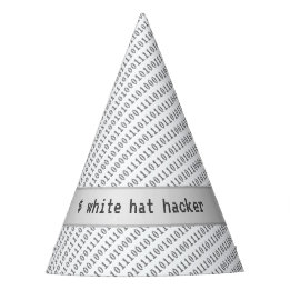 Hacker Gorra blanco para disfraz simple o Fiesta t