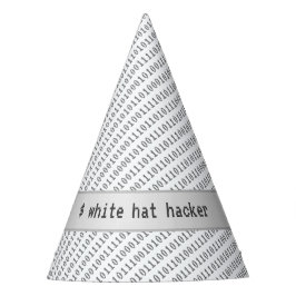 Hacker Gorra blanco para disfraz simple o Fiesta t
