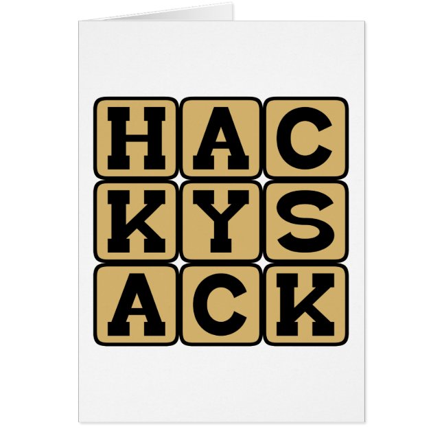 Hackysack, Footbag (Frente)