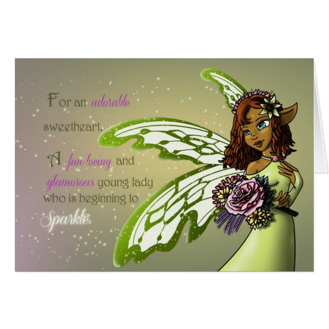 Hada afroamericana adorable (Anverso (Horizontal))