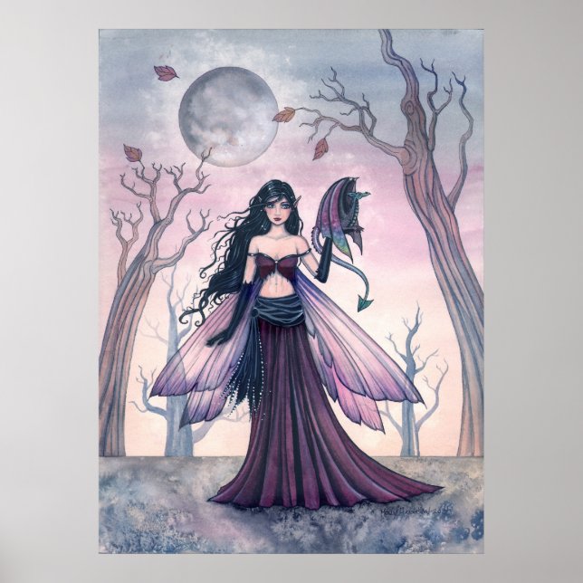 Hada Bestia Pequeña con Póster de Dragón (Frente)