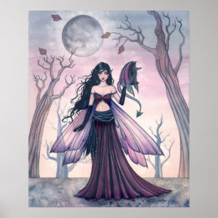 Hada Bestia Pequeña con Póster de Dragón 18 x 22