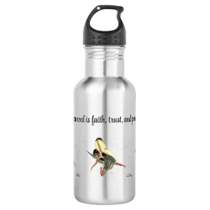 Hada chica Con Alas Amarillas Botella De Agua