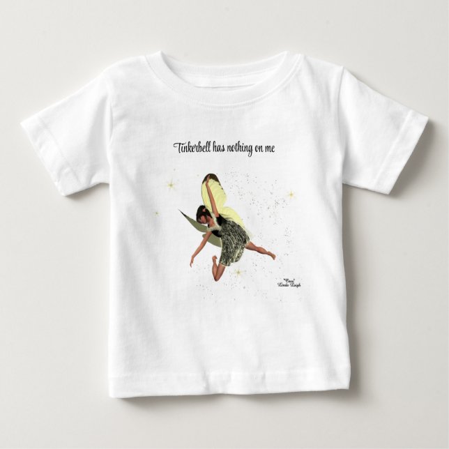 Hada chica Con Alas Amarillas Niña Camiseta (Anverso)
