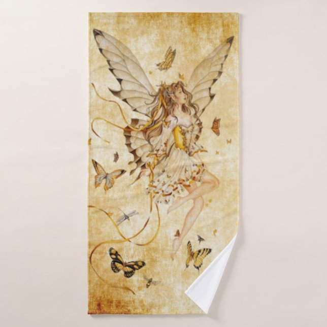 hada con las mariposas (Toalla de baño)