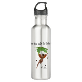 Hada Cuta Con Botella De Agua De Alas Marrones