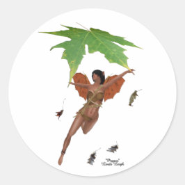 Hada Cuta Con Pegatinas De Alas Marrones