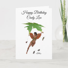 Hada Cuta Con Tarjeta De Cumpleaños De Chicas De A