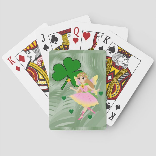 Hada de cartas de juego St. Patrick's Day (Reverso)