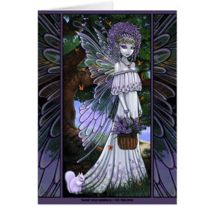 Hada de la flor de la primavera de la lavanda de