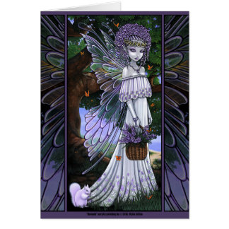 Hada de la flor de la primavera de la lavanda de