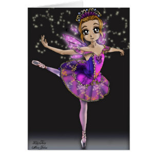 Hada de la lila - tarjeta del ballet de la bella