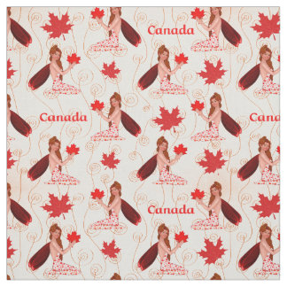 Hada de Mapleleaf canadiense sobre tela ligera