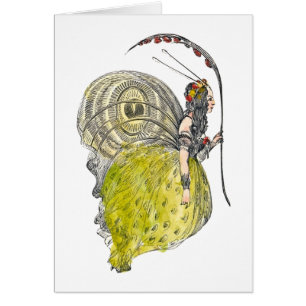 Hada de mariposa de fantasía linda vintage con ala