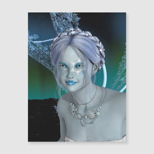 Hada de nieve de fantasía (Anverso)