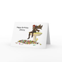 Hada De Niños Irlandeses Con Tarjeta De Cumpleaños