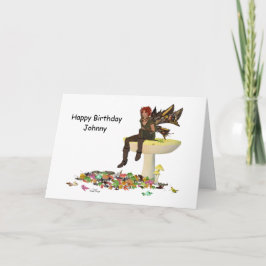 Hada De Niños Irlandeses Con Tarjeta De Cumpleaños