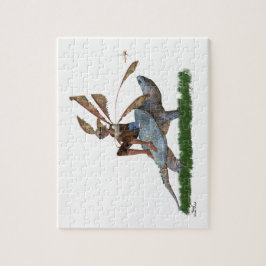 Hada De Niños Montando En El Rompecabezas De La To