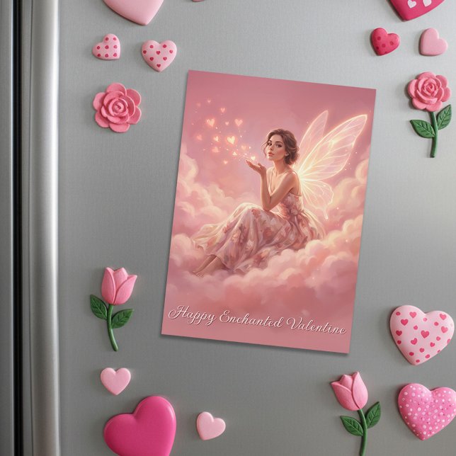 Hada de San Valentín en Tarjeta Magnética de Nubes (Subido por el creador)