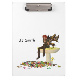 Hada De Un Niño Irlandés En El Portapapeles Del Mu