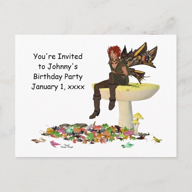 Hada De Un Niño Irlandés En La Postales Del Nacimi (Anverso)