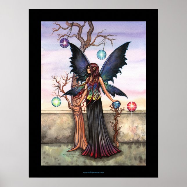 Hada del Crepúsculo, Cartel de Arte de Hadas (Frente)