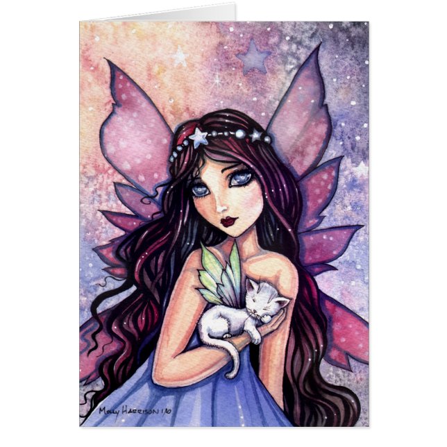 Hada del país de los sueños y carta de gatito (Frente)