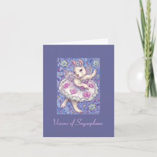 Hada del sugarplum de la tarjeta de Navidad