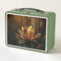 Hada en una flor / Primavera Lluvia Caja de almuer