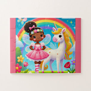 "HADA FELIZ & UNICORNIO" ROMPECABEZAS