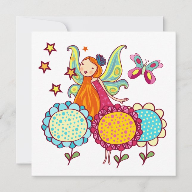 Hada Jardín Con Flores (Anverso)